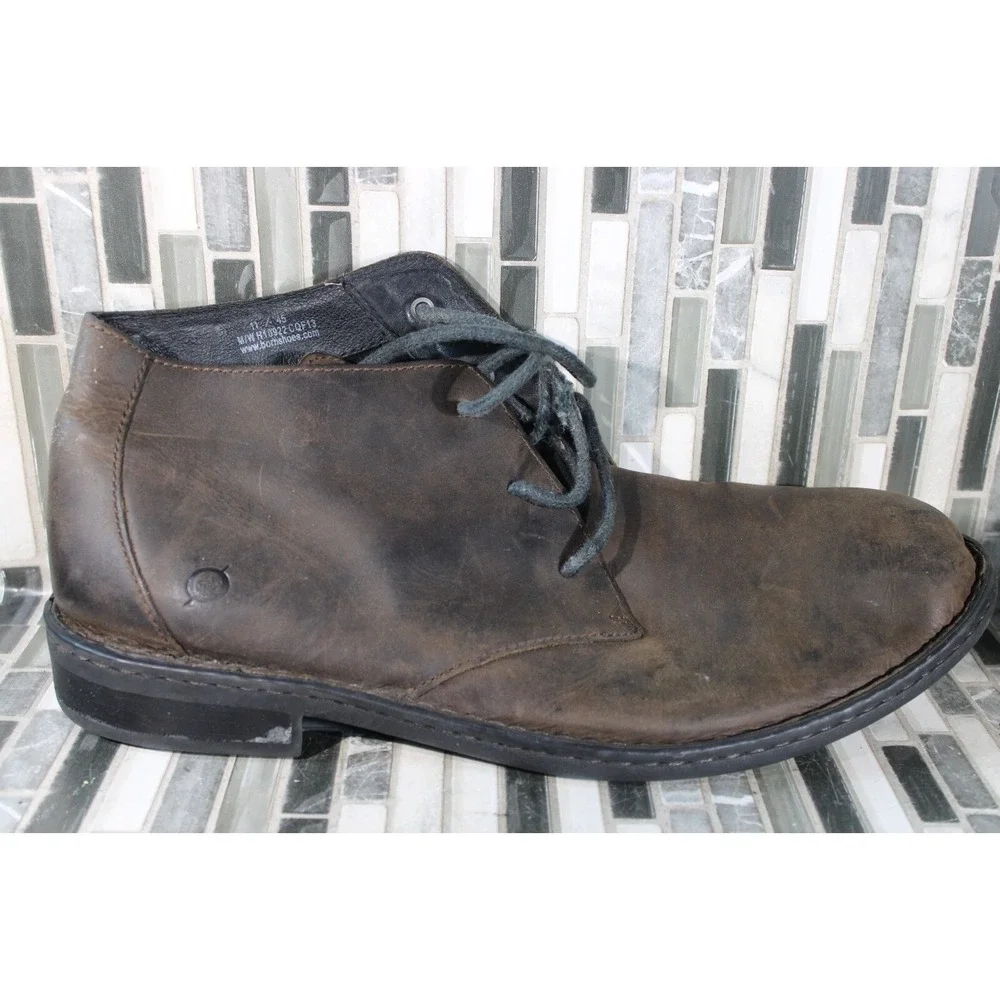 Born Ankle High Leather Hand Crafted Boots Size 11‎